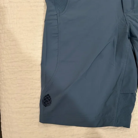 Stio Men's Slate Blue Athletic Shorts - Picture 2 of 9